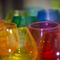 jewel toned glass vases